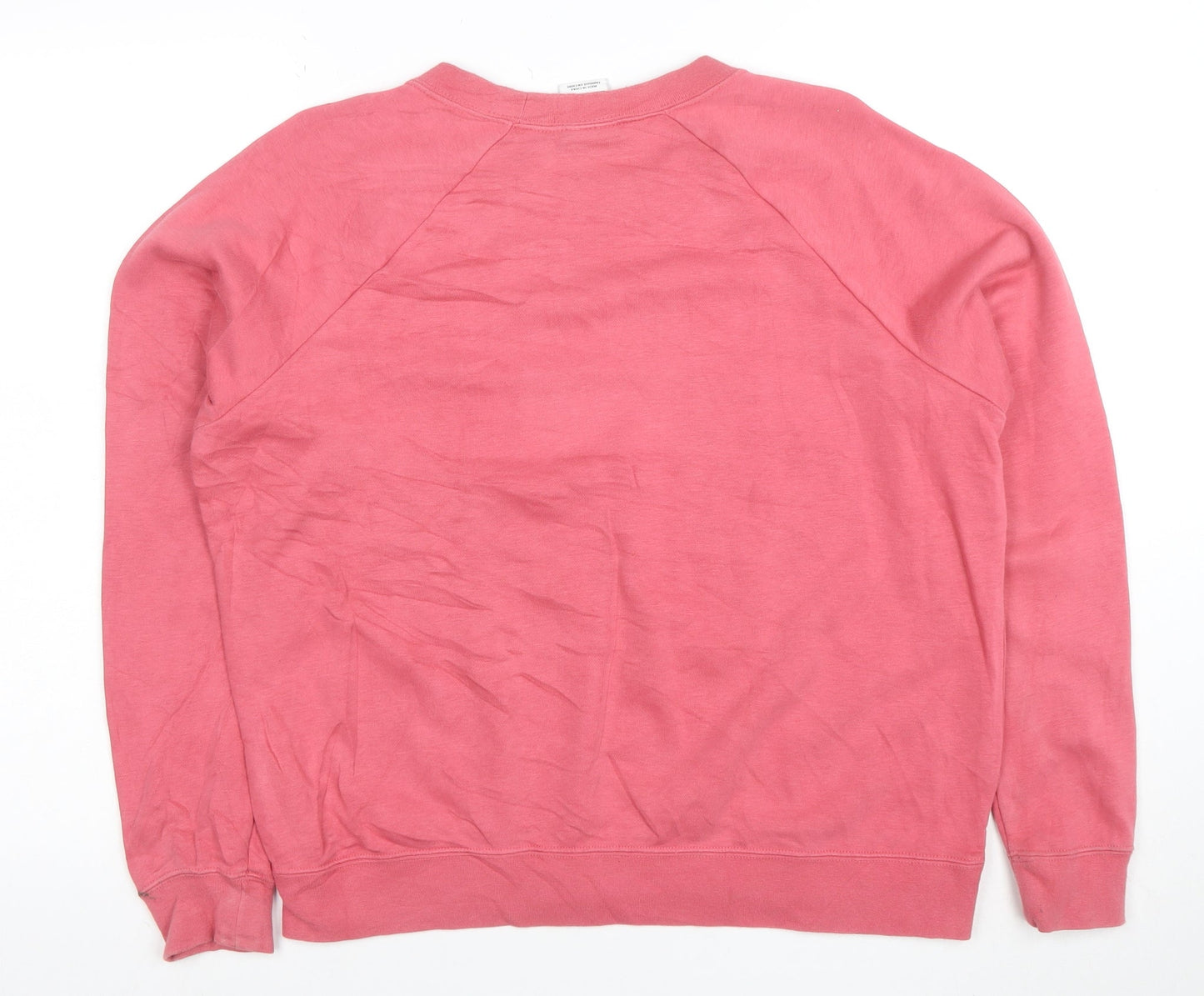 Nike Women’s Pink Crew Neck Pullover Sweatshirt M Cotton Blend