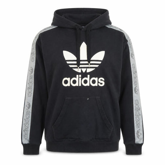 Adidas Women Black Size 10 Pullover Hoodie with Logo & Pockets
