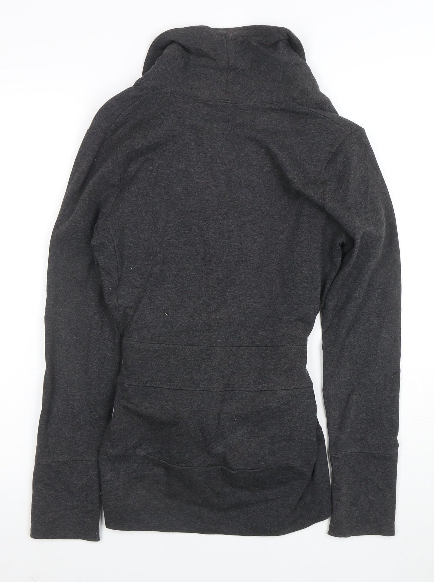 The North Face Women's Grey Belted Cotton Blend Coatigan Size S
