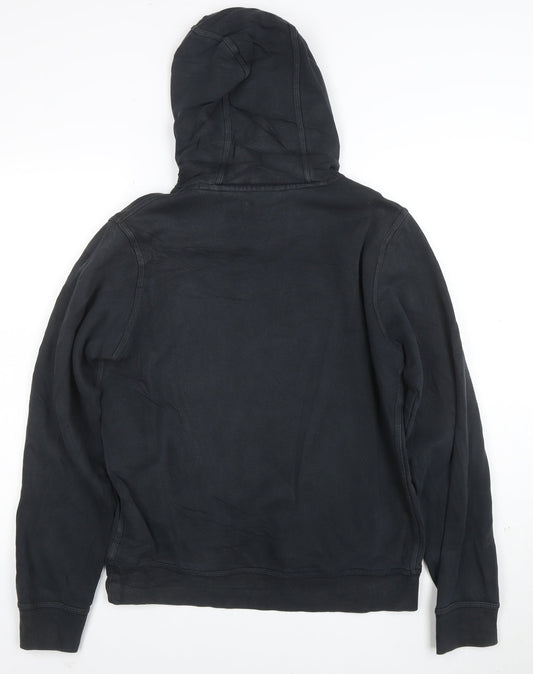 Nike Men Black Small Pullover Hoodie Sports Logo Jersey