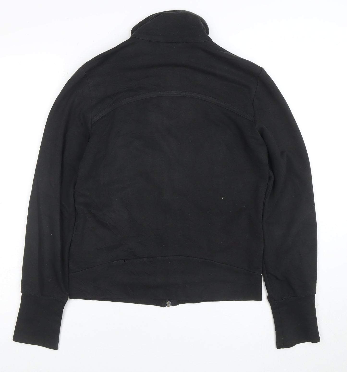 Puma Women's Black Size 12 Full Zip Sweatshirt with Gold Logo