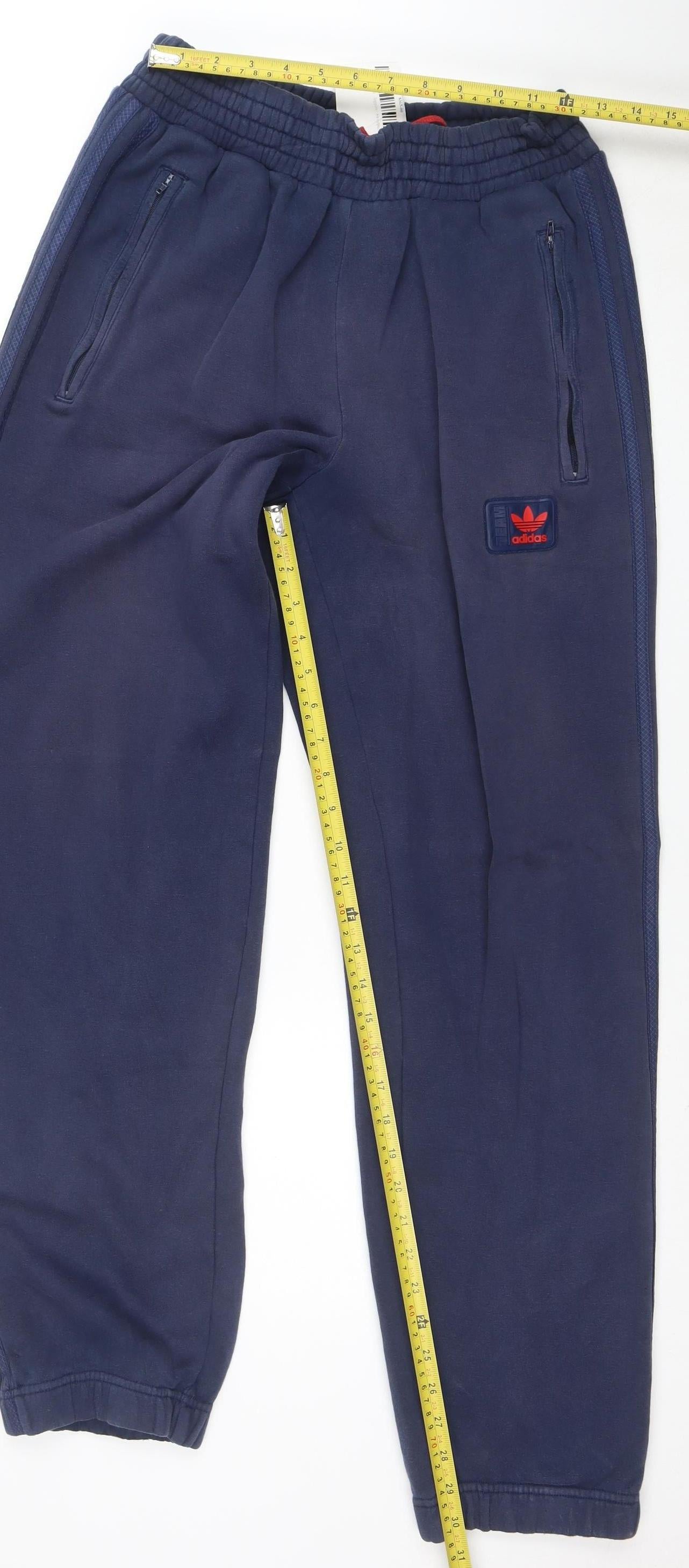 Adidas Men's Blue Jogger Sweatpants M French Terry Regular Fit
