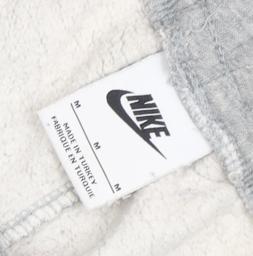Nike Men’s Grey Jogger Sweatpants M Regular Fit French Terry Trousers
