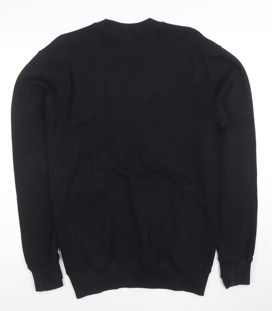 Umbro Men’s Black Small Logo Crew Neck Pullover Sweatshirt
