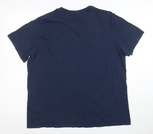 Levi's Men's Blue XL Logo Graphic Cotton T-Shirt