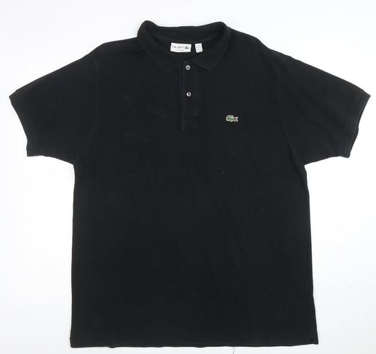 Lacoste Men’s Black Classic Fit Cotton Polo Shirt XXL