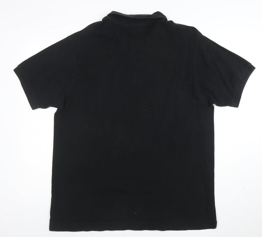 Lacoste Men’s Black Classic Fit Cotton Polo Shirt XXL