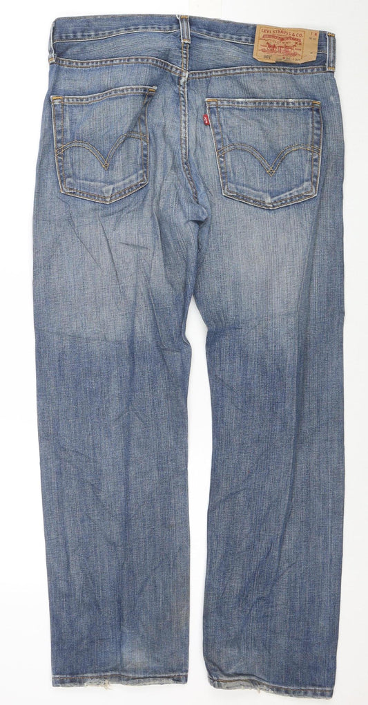 Levi's 501 Men's Blue Straight Leg Jeans 36x30 Denim Vintage Classic