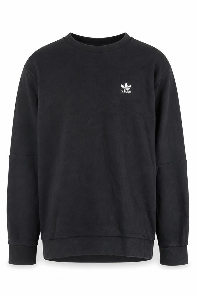 Adidas Mens Black Crew Neck Pullover Sweatshirt S