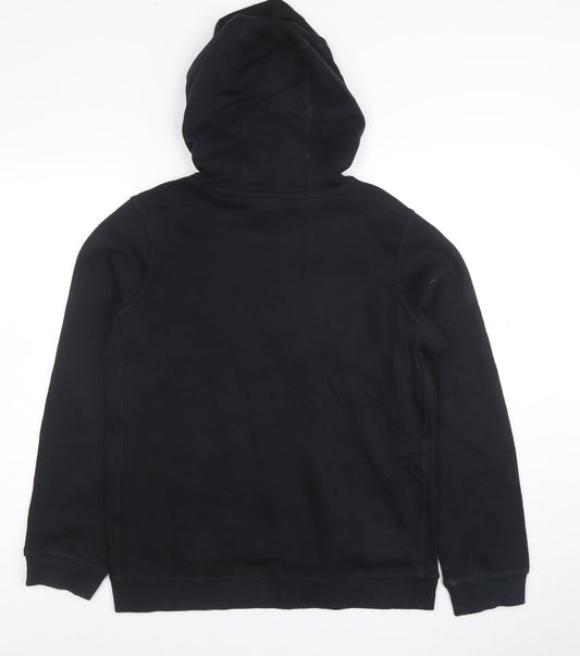 Nike Boys Black XL Pullover Hoodie Sweatshirt 158-170cm Cotton Blend