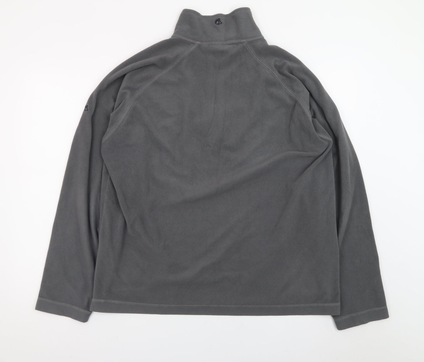 Craghoppers Men's Grey Fleece 1/4 Zip Pullover Sweatshirt L