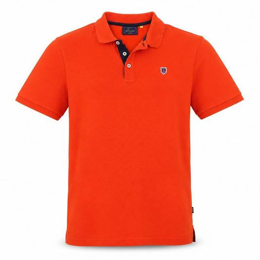 XV Kings Men's Orange Polo Shirt Size L Cotton Classic Fit