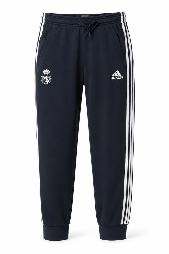 Adidas Men Black Jogger Real Madrid Sweatpants S Tapered Fit