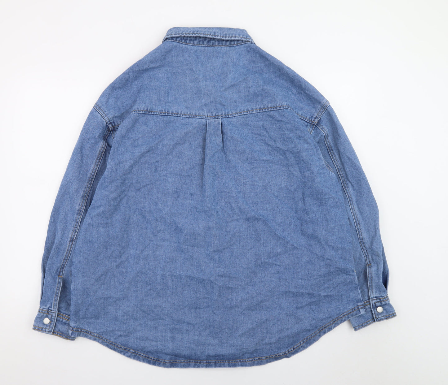 JD Williams Women Blue Denim Cotton Relaxed Fit Jacket Size 18