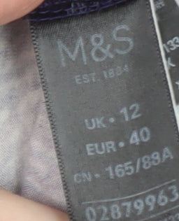 Marks and Spencer Womens Multicoloured Size 12 Wrap Dress