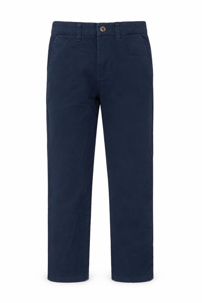 Dunnes Boys Blue Chino Trousers 9-10 Years Regular Fit