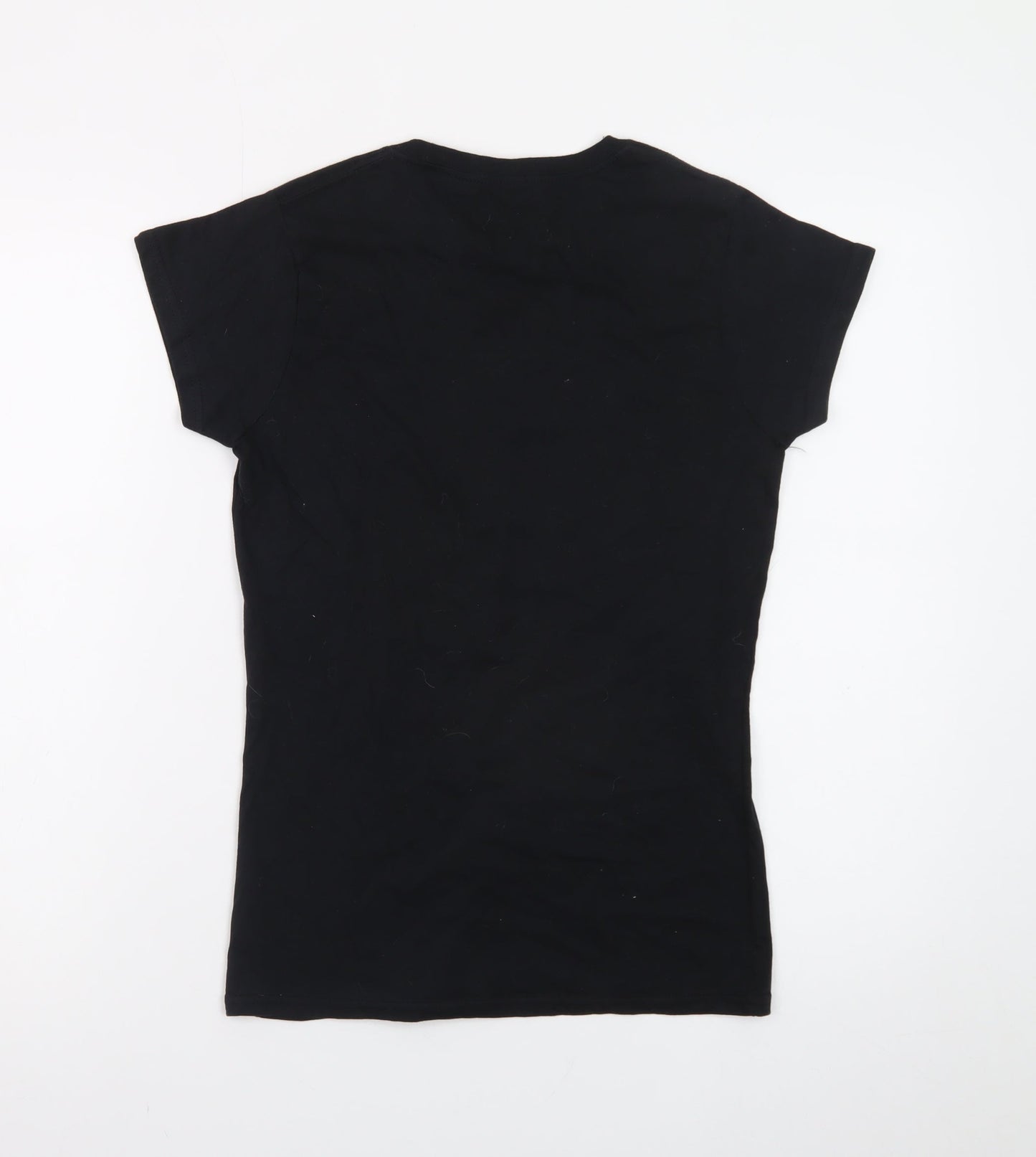 Coca-Cola Womens Black Small Christmas Graphic T-Shirt 100% Cotton