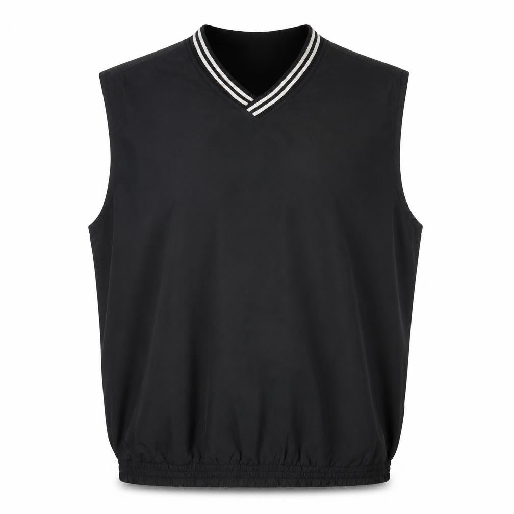 Kartel Men's Black Sleeveless V-Neck Regular Fit T-Shirt M