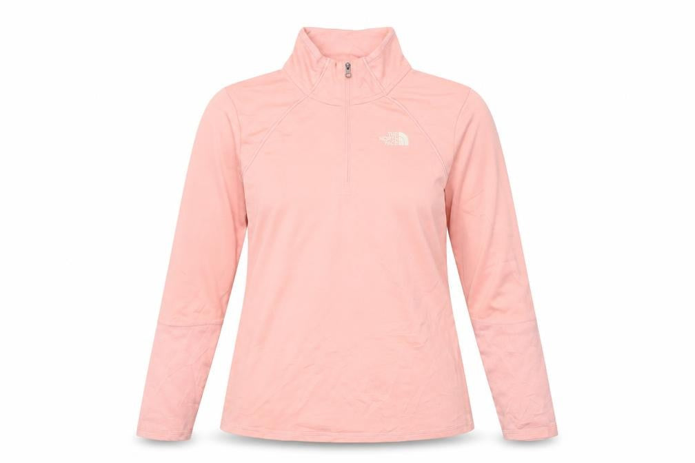 The North Face Women's Pink 1/4 Zip Pullover Sweatshirt Size M