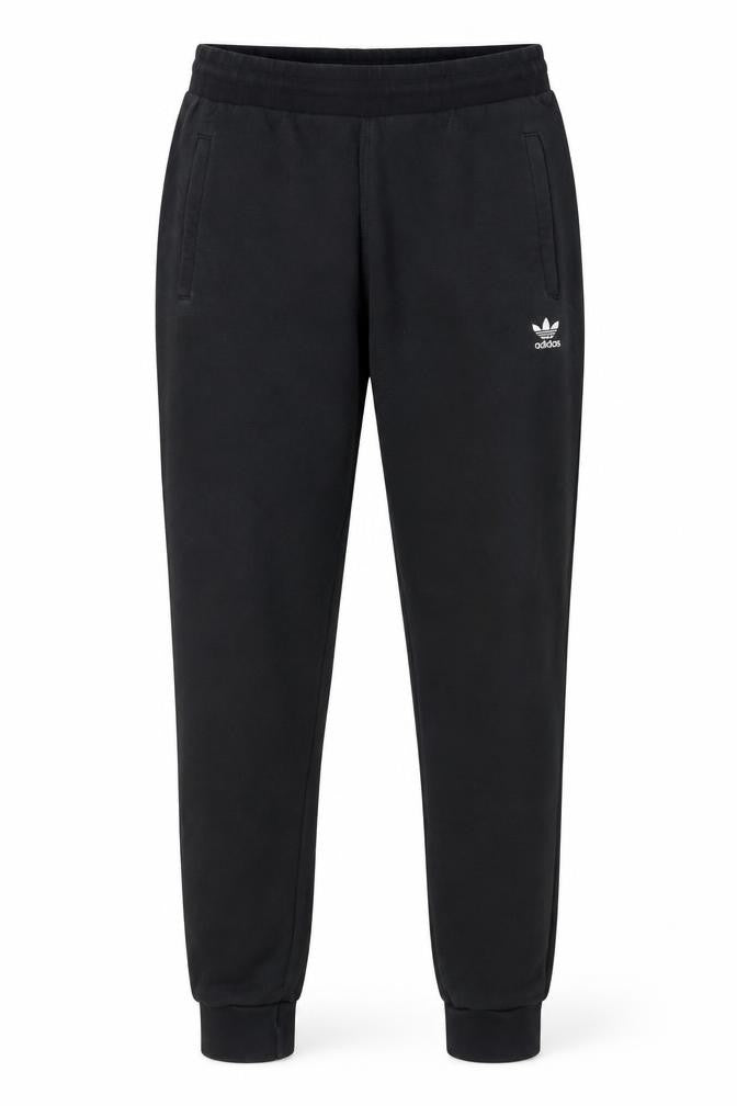 Adidas Men Black Jogger Sweatpants M Fleece Casual Tapered