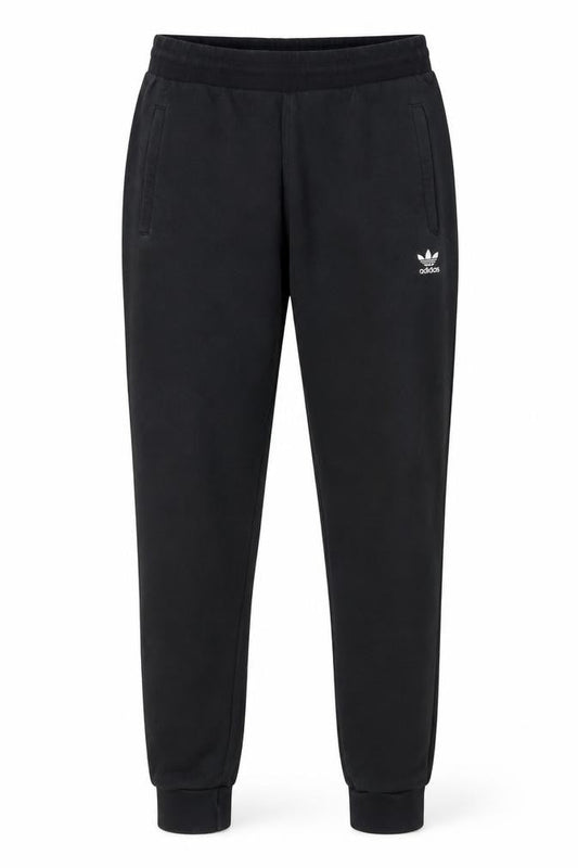 Adidas Men Black Jogger Sweatpants M Fleece Casual Tapered