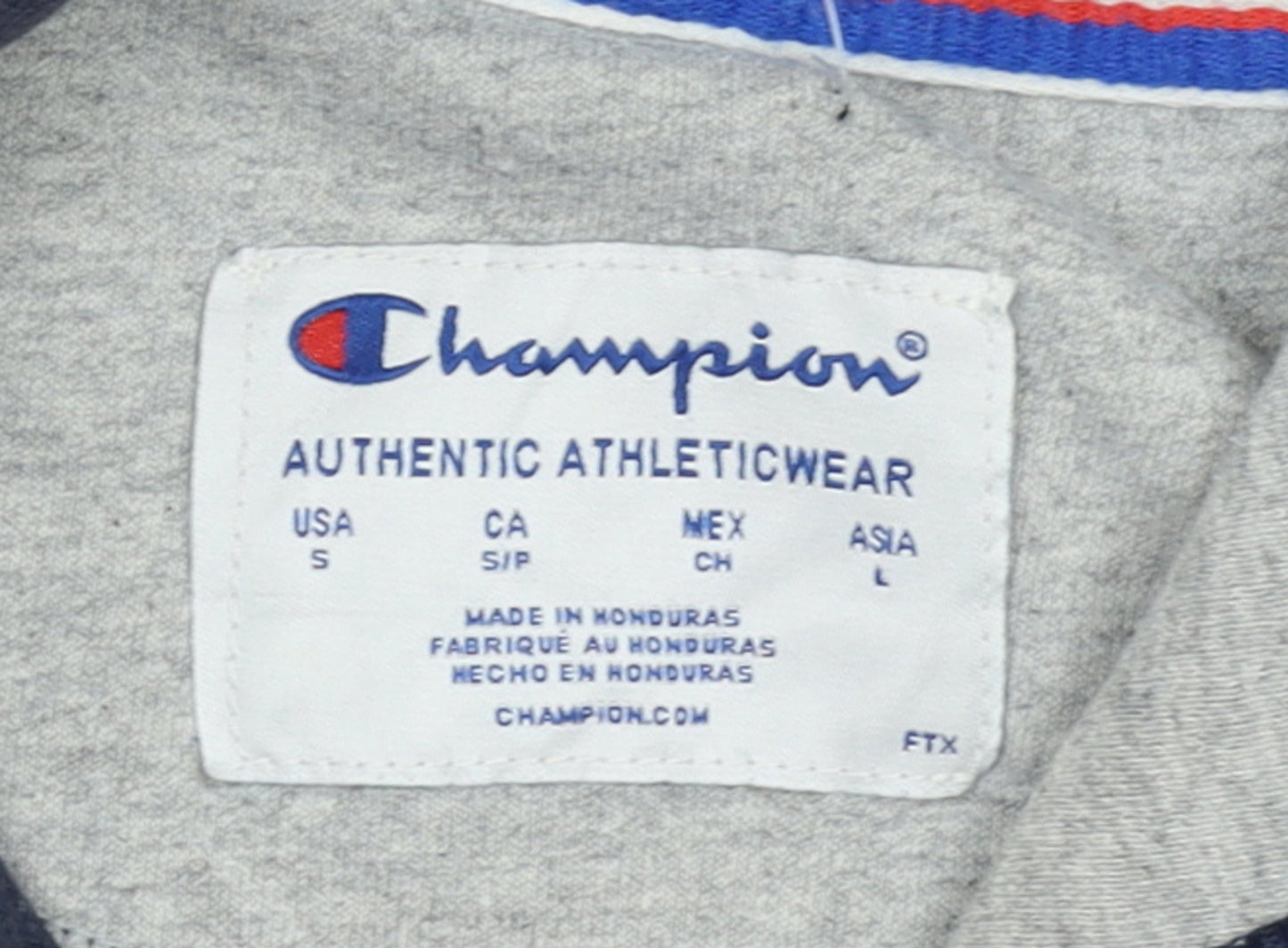 Champion Women's Navy Pullover Hoodie Size S Cotton Blend Logo