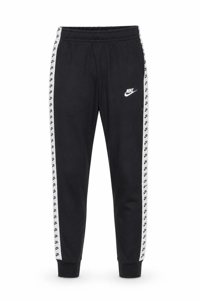 Nike Men's Black Jogger Sweatpants S Tapered Fit Logo Trim