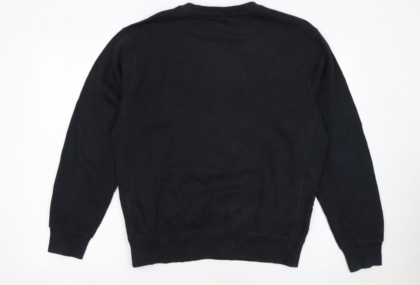 Nike Men Black Small Pullover Crew Neck Fleece Sweatshirt