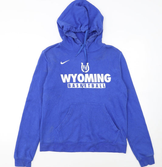 Nike Women's Blue Wyoming Basketball Pullover Hoodie Size L