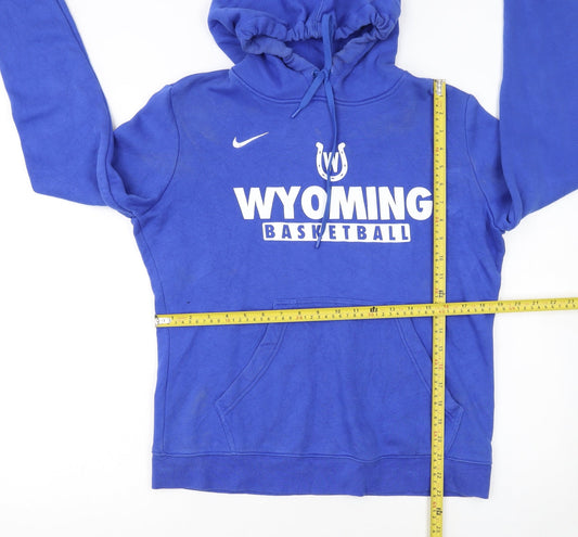 Nike Women's Blue Wyoming Basketball Pullover Hoodie Size L