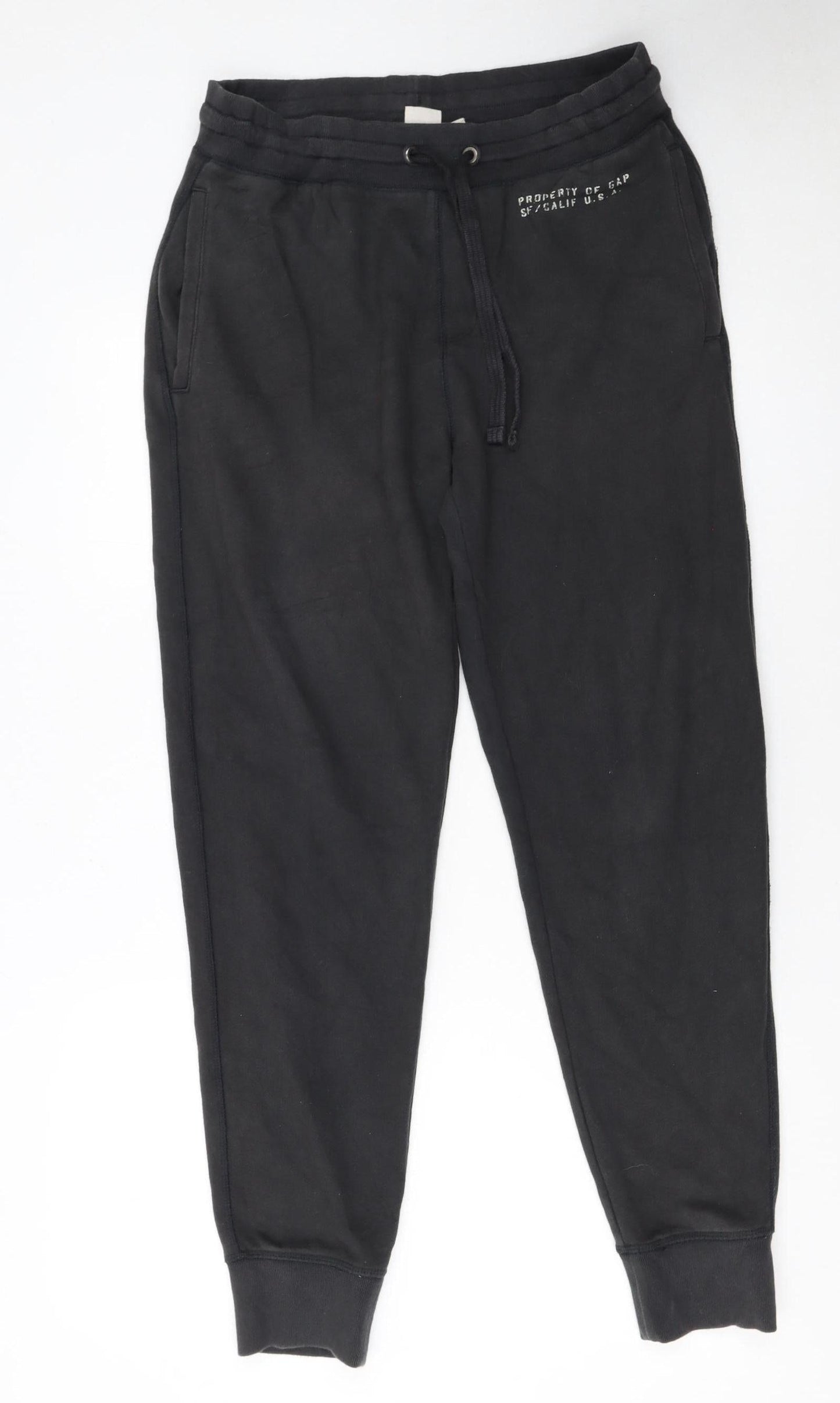 GAP Men’s Black Jogger Sweatpants S Regular Fit Cotton Blend
