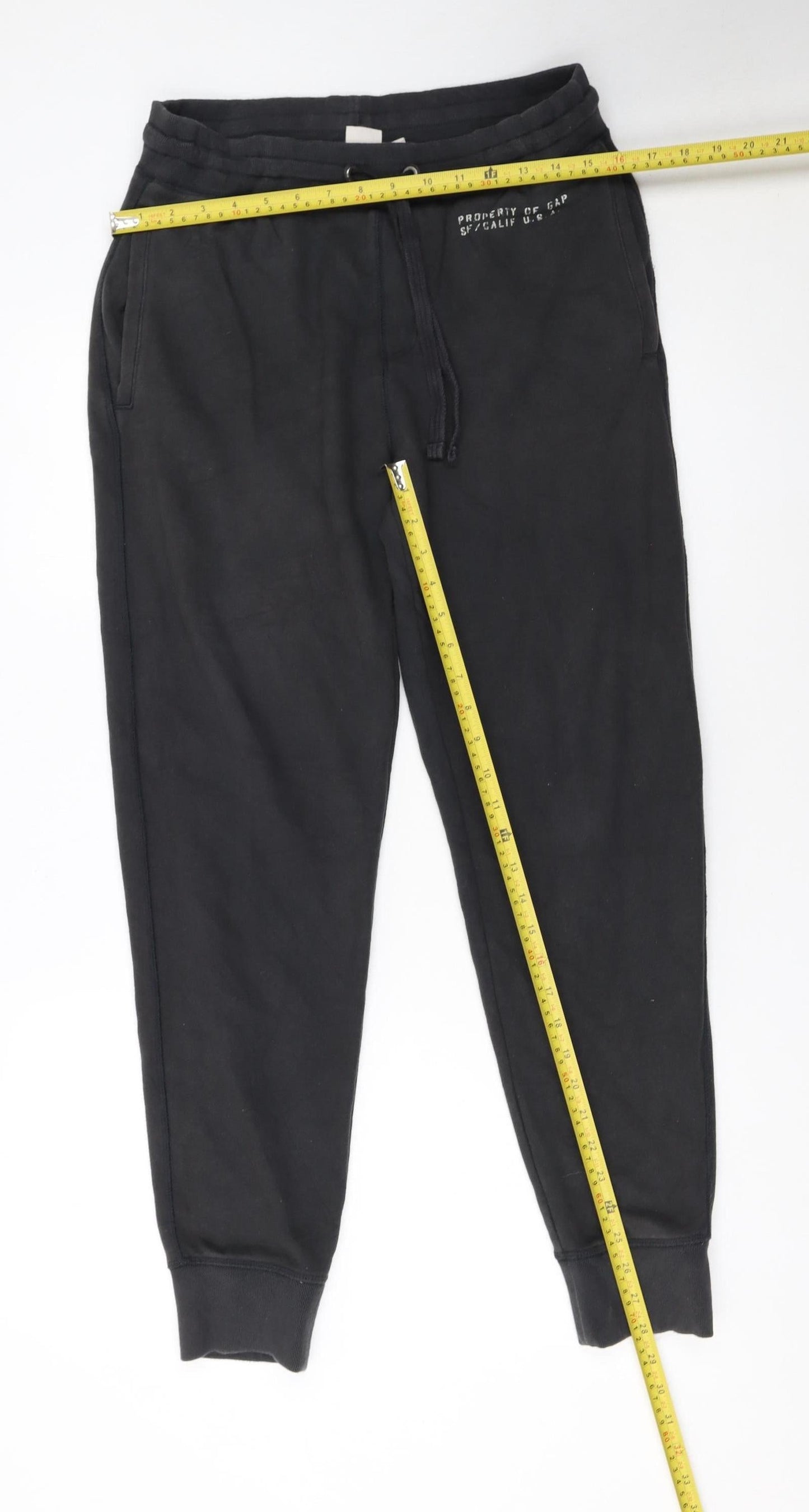 GAP Men’s Black Jogger Sweatpants S Regular Fit Cotton Blend