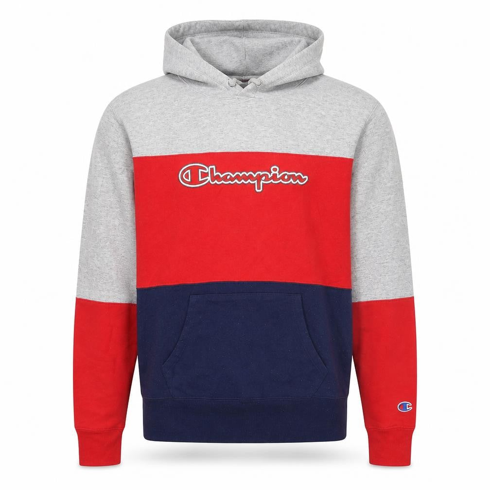 Champion Men's Multicoloured Pullover Hoodie Small Sports Style