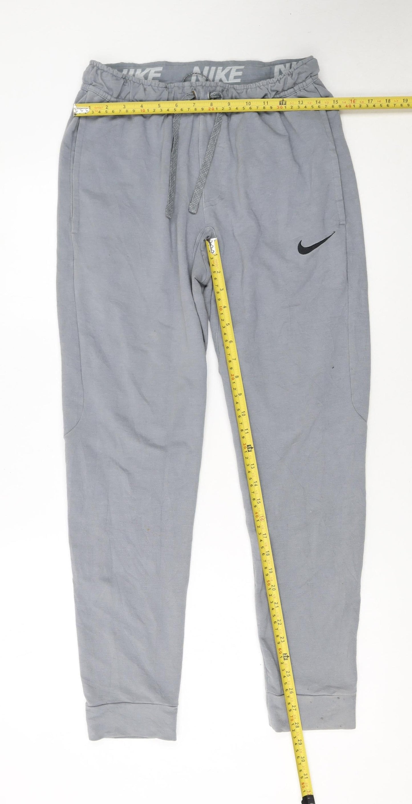 Nike Men's Grey Dri-FIT Jogger Activewear Trousers Size S