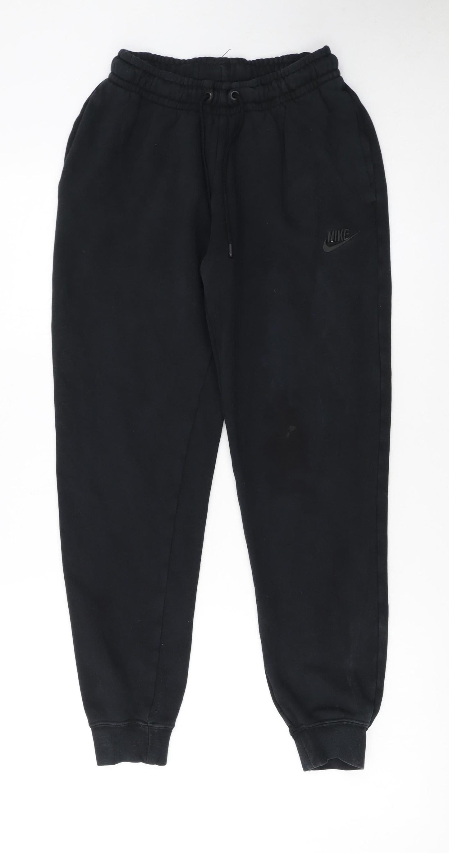Nike Womens Black XS Fleece Jogger Sweatpants with Logo