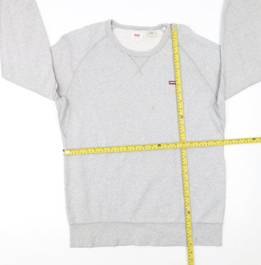 Levi's Men's Grey Crew Neck Pullover Sweatshirt Size M