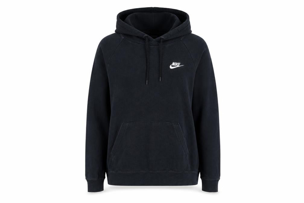Nike Women's Black Pullover Hoodie Small Cotton Blend Sweatshirt