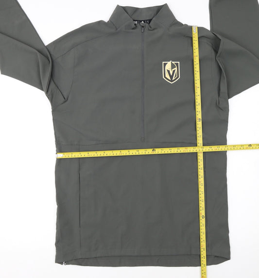 Adidas Men’s Grey Half Zip Vegas Golden Knights Sweatshirt Size S
