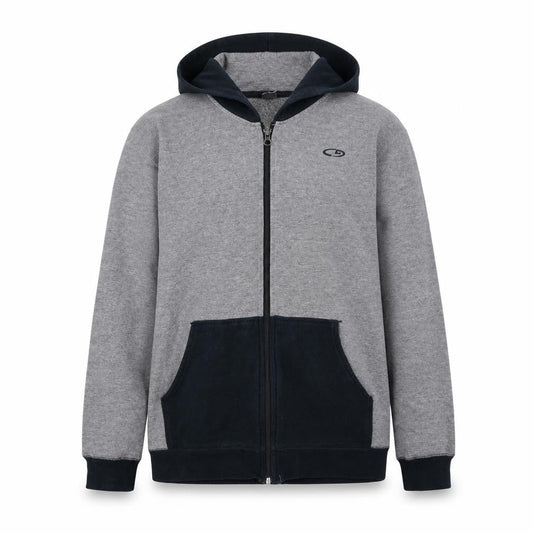 Champion Womens Grey Full Zip Hoodie XL 16-18 Fleece Lined Casual