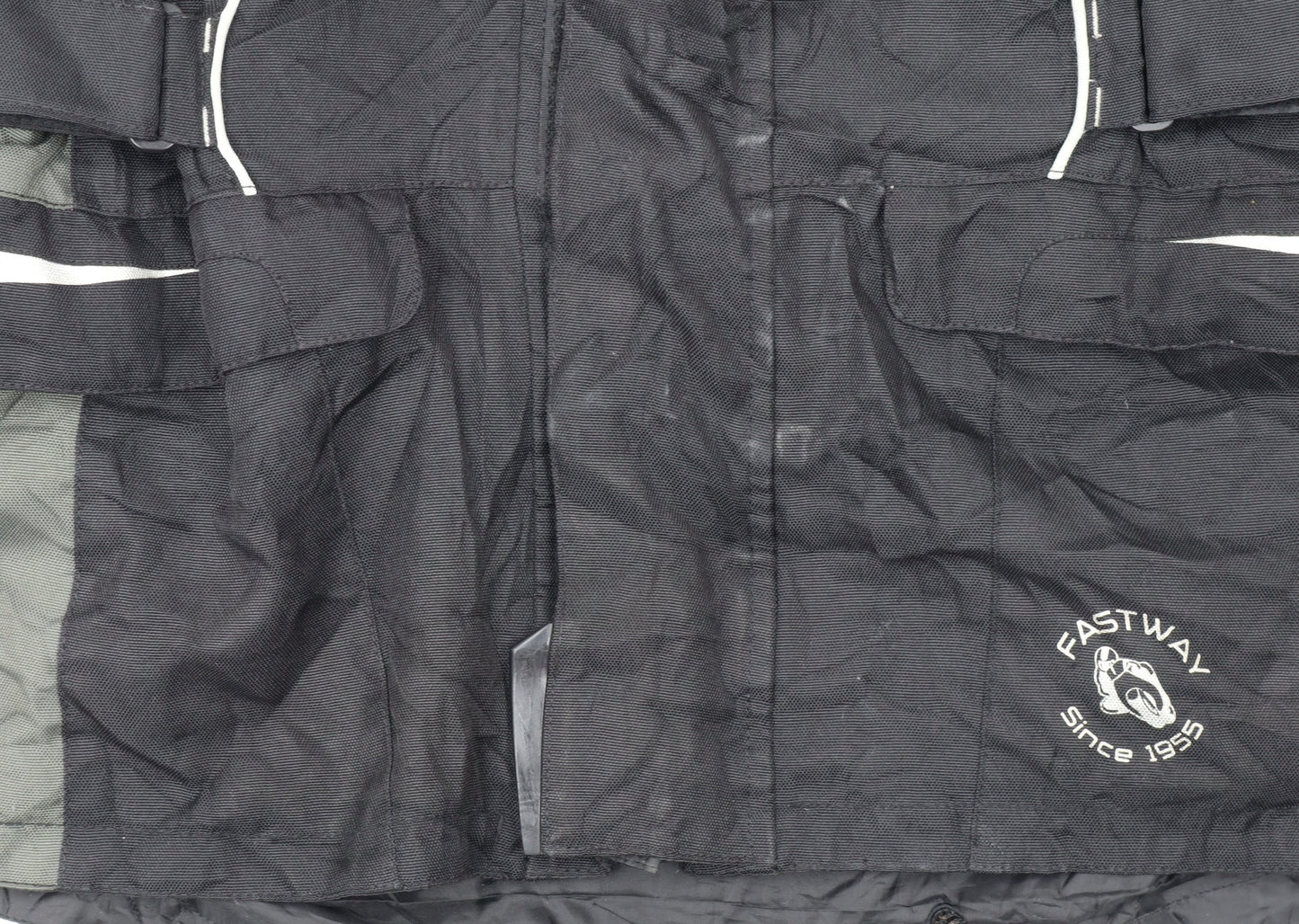 FASTWAY Men's Black XL Motorcycle Jacket Water Resistant Riding Coat