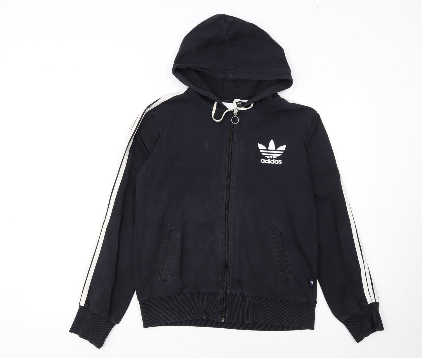 Adidas Womens Black Full Zip Hoodie XXL Hooded Sweatshirt
