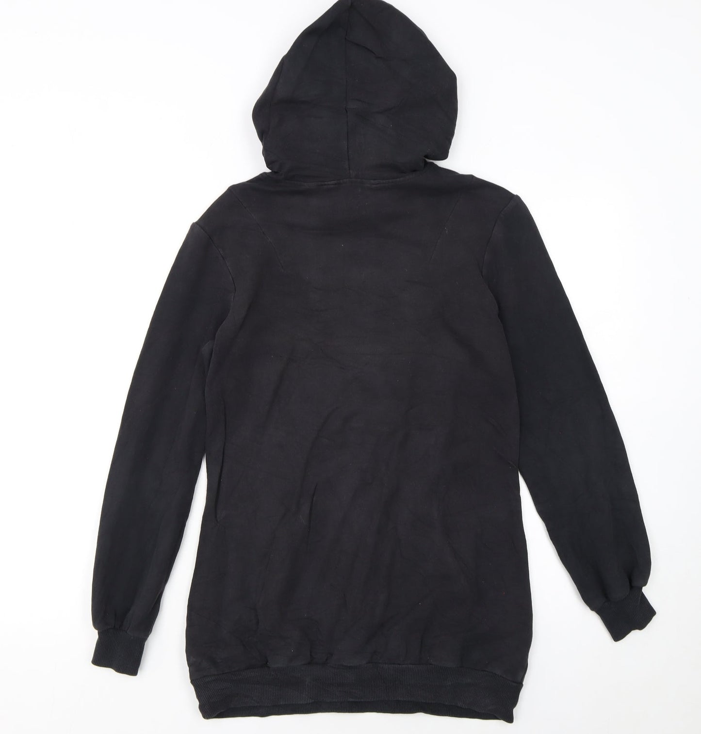 Adidas Womens Black Hoodie Size 6 Pullover Hooded Sweatshirt