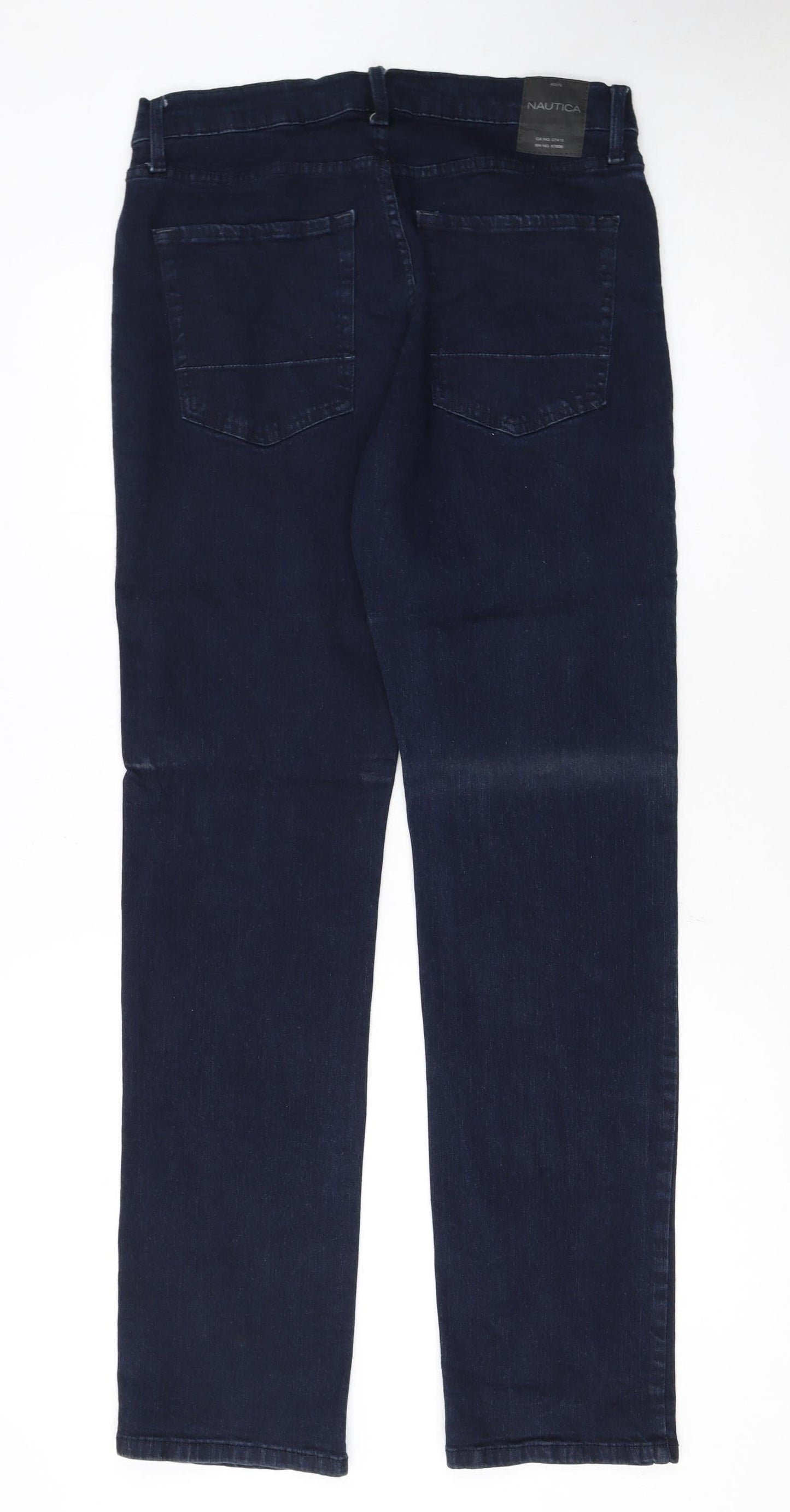 Nautica Men's Blue Straight Denim Jeans 32W x 32L Stretch Regular Fit