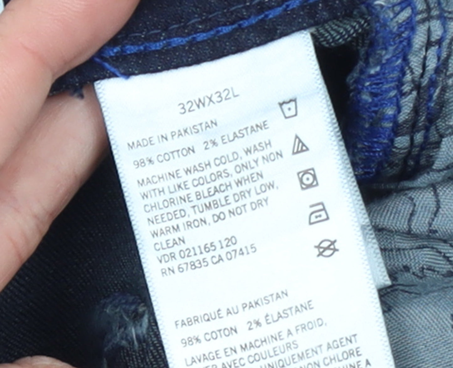 Nautica Men's Blue Straight Denim Jeans 32W x 32L Stretch Regular Fit