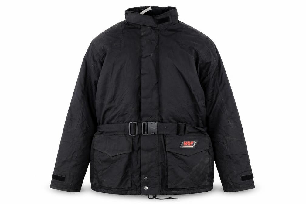 MQP Men’s Black 2XL Motorcycle Jacket Belted Waterproof Windproof