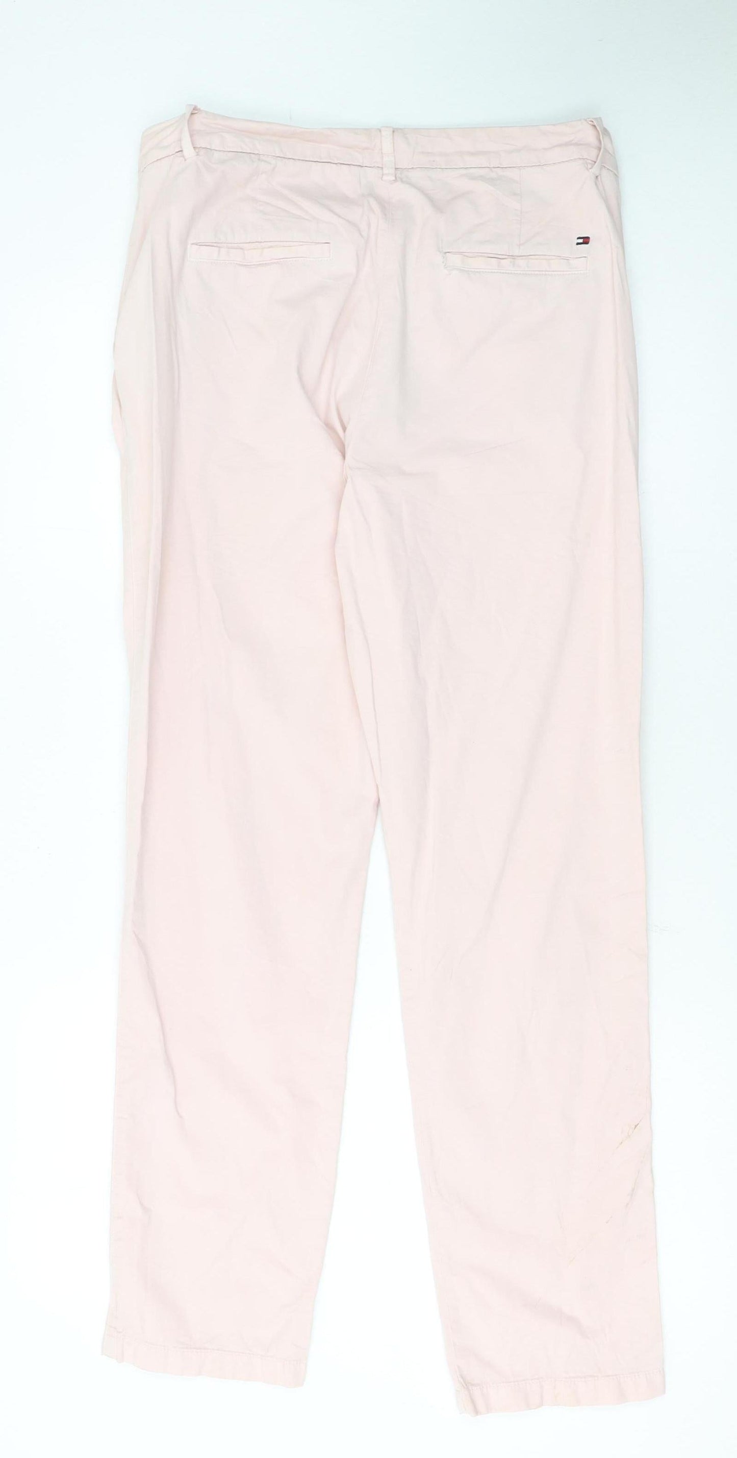 Tommy Hilfiger Women's Pink Chino Trousers Size 12
