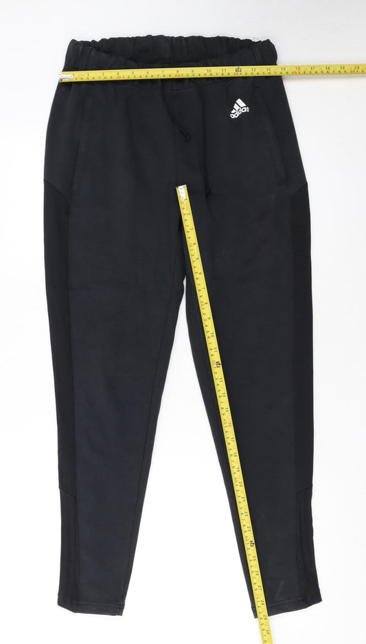Adidas Womens Black Jogger Trousers Size S Regular Fit