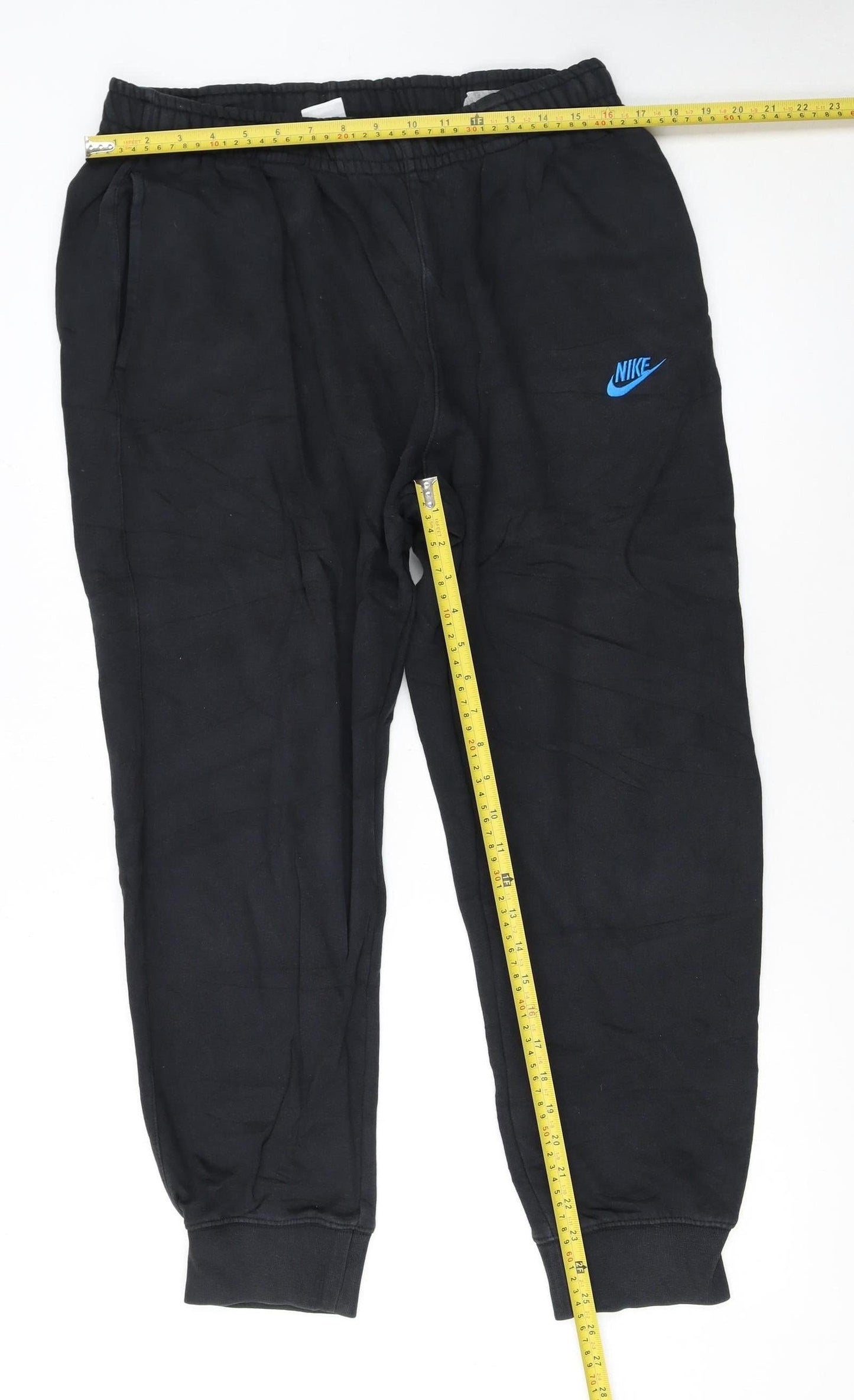 Nike Men's Black Jogger Fleece Sweatpants L Regular Fit