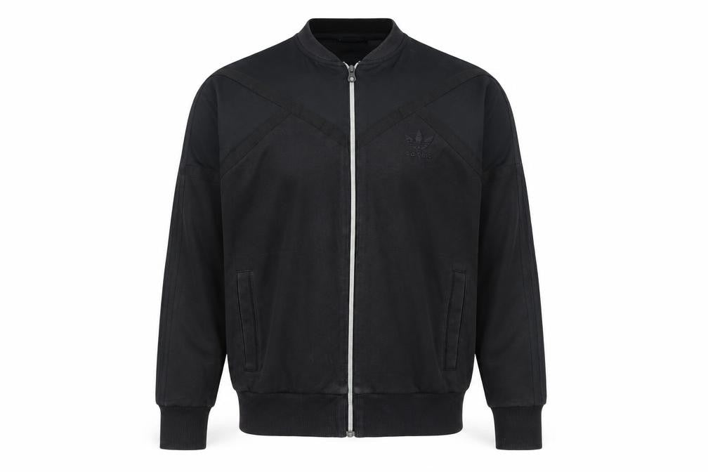 Adidas Men's Black Medium Track Jacket Full Zip Sportswear