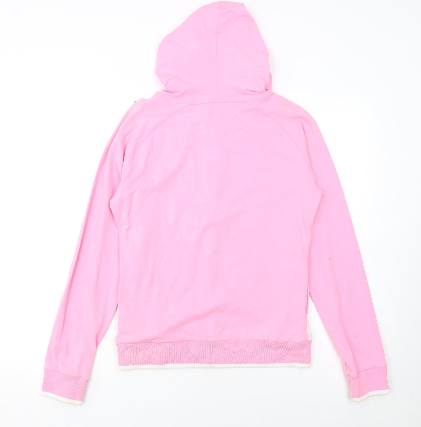 Reebok Womens Pink 1/2 Zip Hooded Sweatshirt Size 12